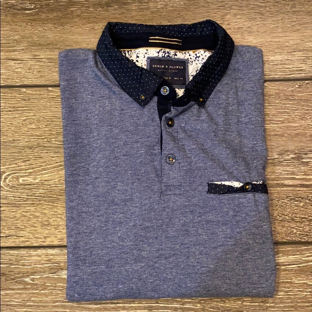 Denim & Flower Polo